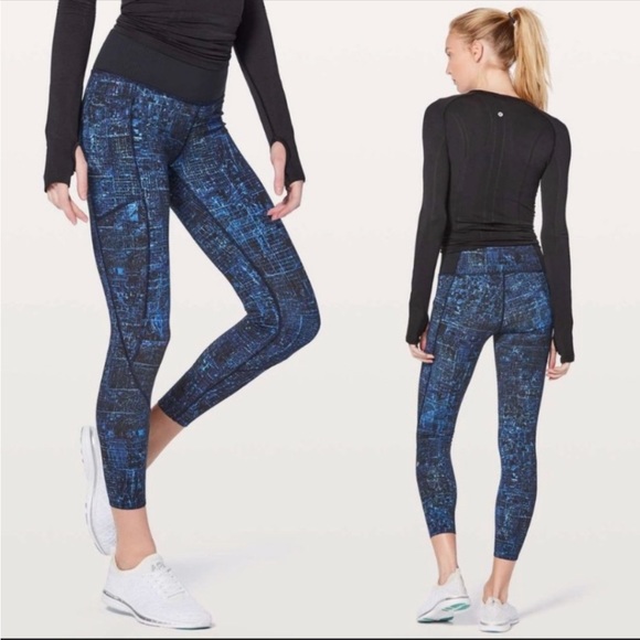 lululemon athletica Pants - Lululemon Keep Your Form Tight Leggings 25" City Lights Multi Black Womens 4